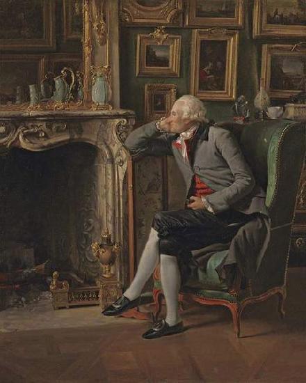 Henri-Pierre Danloux The Baron de Besenval in his Study oil painting image